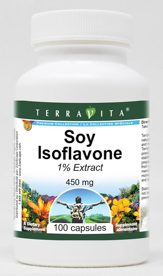 Soy Isoflavone 1% - 450 mg (100 Capsules ZIN: 521410)