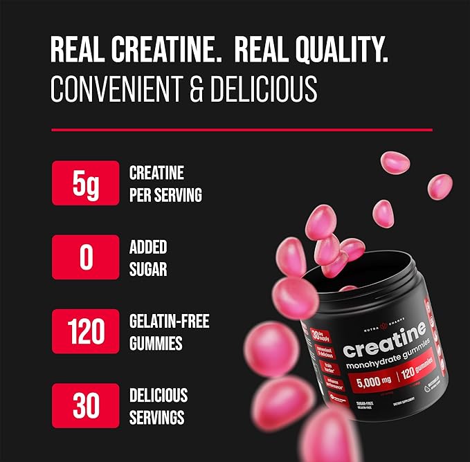 NutraChamps Complete Workout &amp Energy Bundle - Super Greens &amp Creatine Gummies.