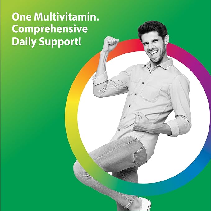 Rainbow Light Multivitamin for Men Vitamin C D &amp Zinc Probiotics Men's Multivitamin Provides High Potency Immune Heart &amp Liver Support Non-GMO Vegetarian 120 Tablets
