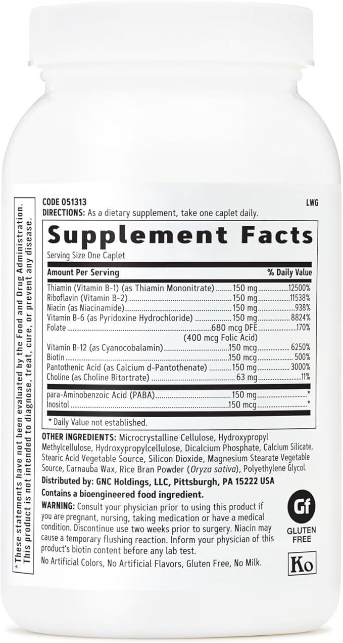 GNC B-Complex 150 Metabolism &amp Energy Production Timed-Release 100 Count