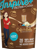 Bariatric Eating Inspire Cafe Bella Vanilla Cinnamon Cappuccino Sugar-Free 20g Whey Protein Isolate Powder (20 Servings)