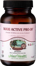Maxi Health Maxi Active Pro-30 Chewables Probiotics for Kids – 15 Strains for Digestive &amp Immune Support – Kids Probiotic with 30 Billion CFU – Kosher Vegan Bubble Gum Flavor 30 Count