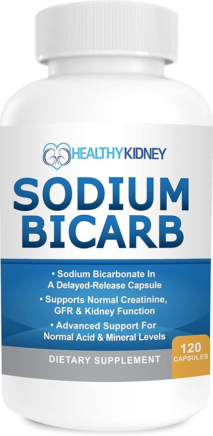 Kidney Shield Omega-3 Fish Oil &amp Sodium Bicarb 2 Pack Bundle Support Normal Kidney Function &amp Acid Levels