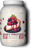 Ekkovision Protein Powder Berry Cheesecake 25 G Whey Protein per Scoop Low Lactose High Protein for Men and Women with Active Lifestyles Perfect for Shakes Smoothies and Recipes 30 Servings