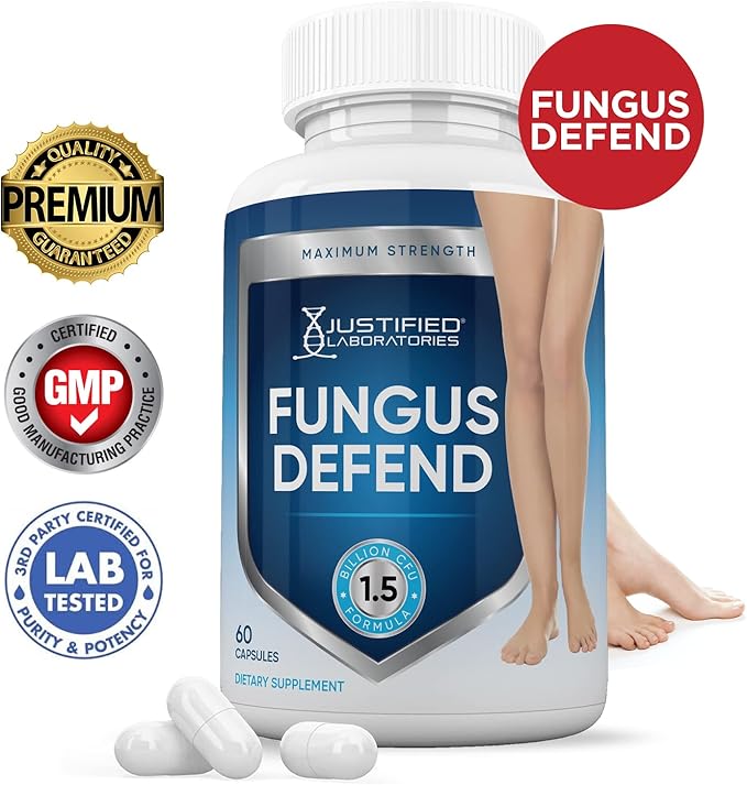 Justified Laboratories Fungus Defend Pills 1.5 Billion CFU Probiotic 60 Capsules