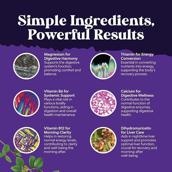 Bundle of Liver Support NAC - N Acetyl Cysteine with Antioxidants Turmeric Choline Dandelion &amp L-Glutathione and Nighttime Liver Detox &amp Hydration with DHM Dihydromyricetin Milk Thistle &amp