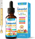 Liquid Folinic Acid &amp Methylfolate Drops for Kids Folic Acid Supplement with Methylated B12 for Women with Zinc Citrate Vitamin B6 &amp C Support for Brain Focus &amp Cellular Health MTHF