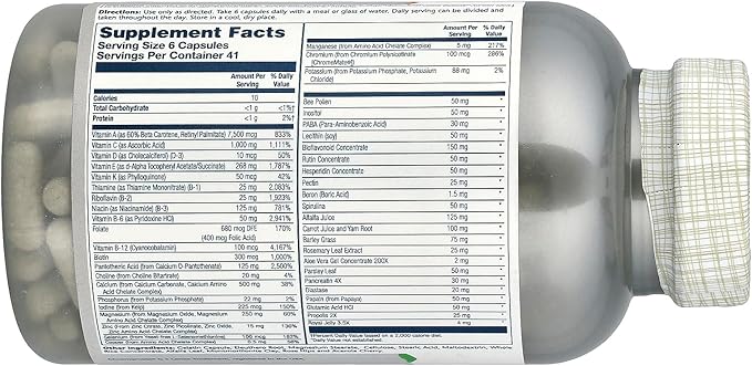 Solaray Spectro™ Multivitamin Iron Free 250 Capsules