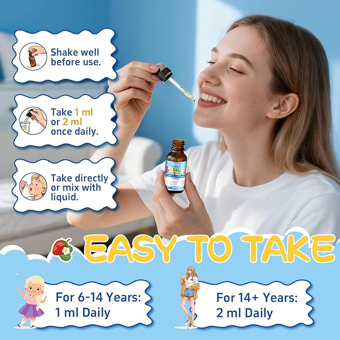 Zinc Picolinate Copper Liquid Drops Celated Zinc 30mg with Copper Selenium for Kids &amp Adults Immune Support &amp Skin Health Mixed Berry Flavor 2 FL OZ