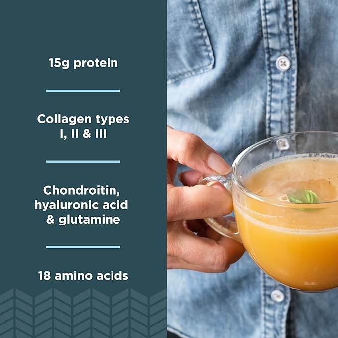 Ancient Nutrition Bone Broth Protein Powder Butternut Squash Grass-Fed Chicken and Beef Bone Broth Powder 15g Protein Per Serving Supports a Healthy Gut 15 Servings