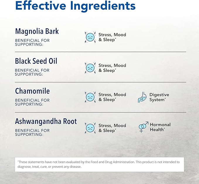 NORTH AMERICAN HERB &amp SPICE Herbal-zzZs - 60 Softgels - Natural Sleep Support - Melatonin Free Non-Habit Forming - With Ashwagandha &amp Chamomile - Non-GMO - 60 Servings