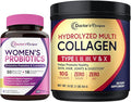 Doctor's Recipes Multi Collagen Peptides Powder 16oz and Women’s Probiotic 120 Caps