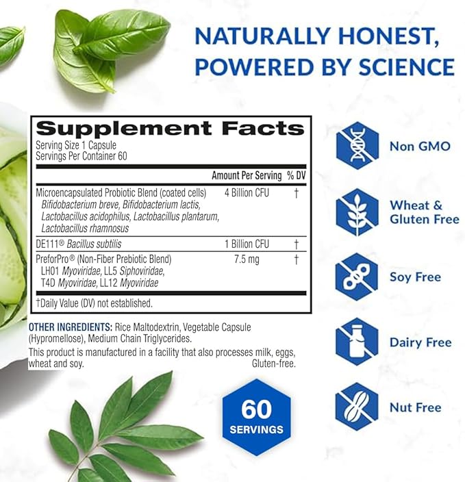 BioTrust Pro-X10 2.0 Probiotic Supplement - Probiotics for Digestive Health with Prebiotics - Immune System Support and GI Health - Free from Gluten Soy and Dairy Non GMO - 60 Capsules