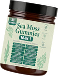 Sea Moss Gummies 16-in-1 Organic Irish Sea Moss Supplement for Immune Support Digestion Energy - Vegan Non-GMO