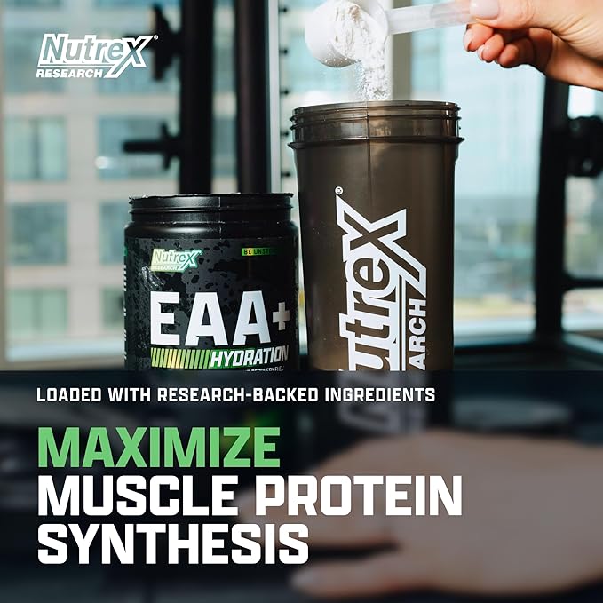 Nutrex Research EAA Hydration | EAAs + BCAAs Powder | Muscle Recovery Strength Muscle Building Endurance | 8G Essential Amino Acids + Electrolytes | Maui Twist Flavor 30 Serving