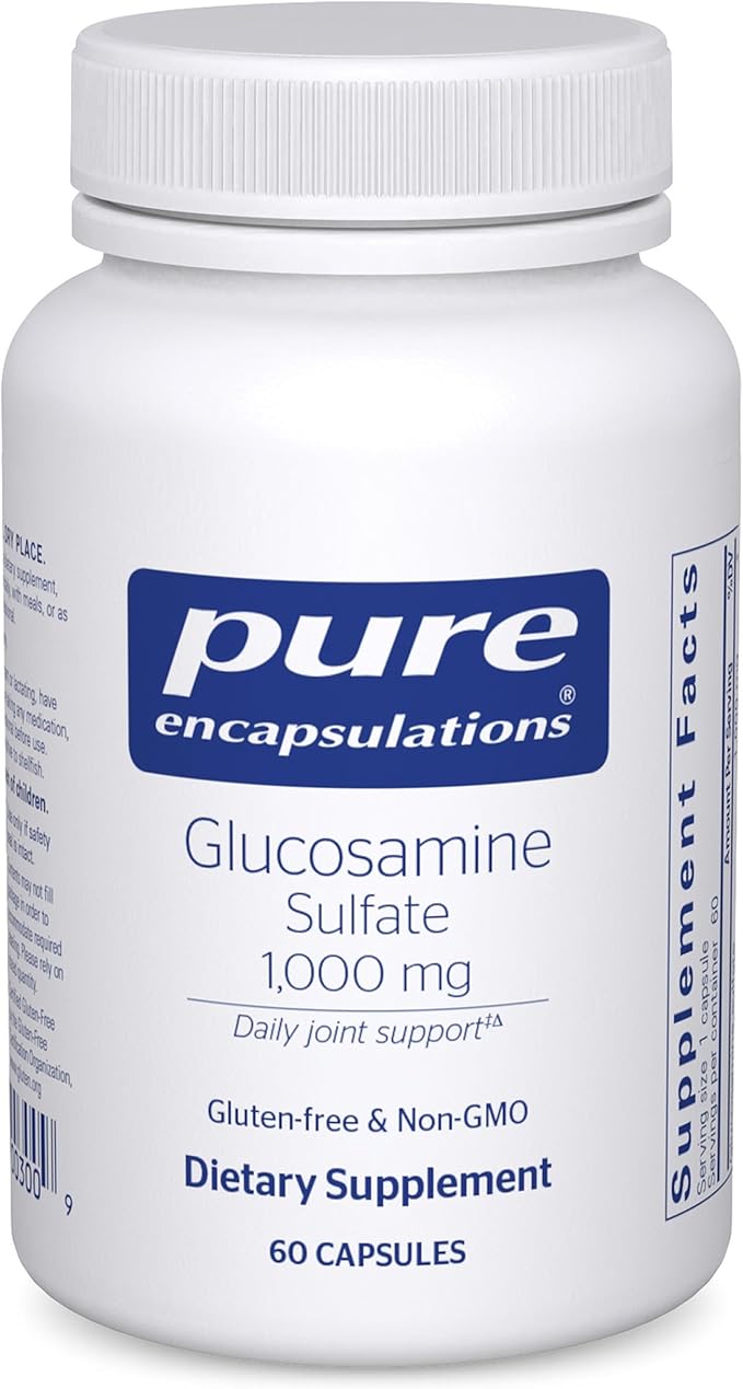 Pure Encapsulations Glucosamine Sulfate 1000 mg | Supplement for Joint Support and Mobility Cartilage Health and Connective Tissue* | 60 Capsules