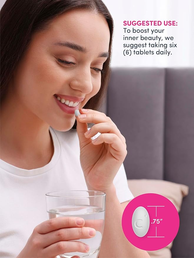 NeoCell Collagen Peptides Pills | 270 Caplets | with Vitamin C and Biotin | Grass Fed Bovine | Hair Skin &amp Nails | for Women and Men