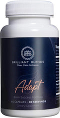 Adapt Adaptogen Supplement – Doctor-Formulated Blend to Improve Sleep and Memory | Natural Adaptogen Formula with Clinically Sourced Ingredients | Vegan Non-GMO | 30 Servings