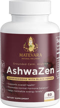AshwaZen Organic Ashwagandha | (60 Count)