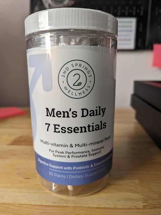 Ultimate Men's Health Bundle - Vitamin D3+K2 Super B-100 Complex Sleep Well Adaptogen Complex &amp Men's Daily 7 Essentials