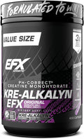 EFX Sports Kre-Alkalyn EFX | pH Correct Creatine Monohydrate Pill Supplement | Strength Muscle Growth &amp Performance | 200 Servings 400 Capsules