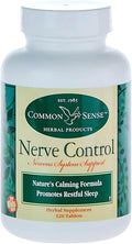 Common Sense Herbal Products Nerve Control: Central Nervous System Support (120 Tablets)