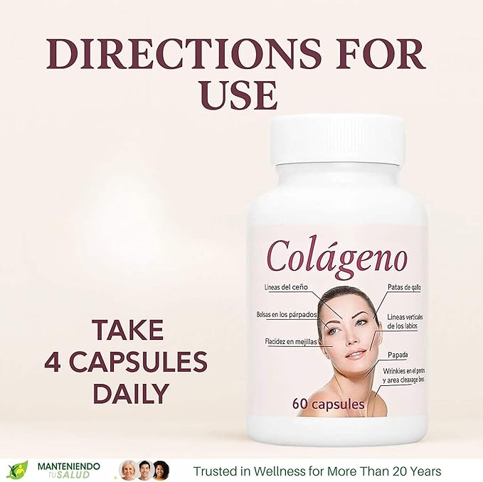 New Life Colageno Beauty Support Hair Regrowth 60 Capsules 60 Capsules