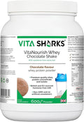 VitaNourish Chocolate Whey Protein Shake - Plant-Based Powder for Muscle Growth Bone Support &amp Appetite Management