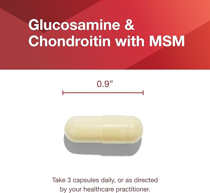 PROTOCOL FOR LIFE BALANCE Glucosamine &amp Chondroitin with MSM - Joint Support* - Chondroitin MSM Supplement - Non-GMO &amp Dairy Free - 90 Veg Caps