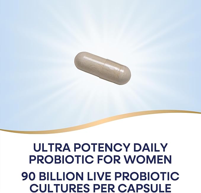 Nature's Way Fortify Optima Probiotic for Women Ultra Potency Probiotic for Vaginal Health* 90 Billion Live Cultures Supports Digestive Balance and Immune Health* 30 Capsules (Packaging May Vary)