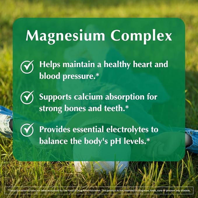 Magnesium Complex Supplement | 4-in-1 Multi with Citrate Bisglycinate Malate &amp Oxide | Complete Magnesium Supplement for Women &amp Men | Supports Muscle Bone Heart &amp Energy | 90 Capsules