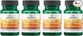 Swanson Vitamin B12 Methylcobalamin - Natural Black Cherry Flavored 2500 mcg 60 Tabs (4 Pack)