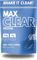 Max Clear Protein | 24g Protein | Clear Whey Isolate | Promotes Muscle Growth Strength and Recovery (Blue Raspberry)