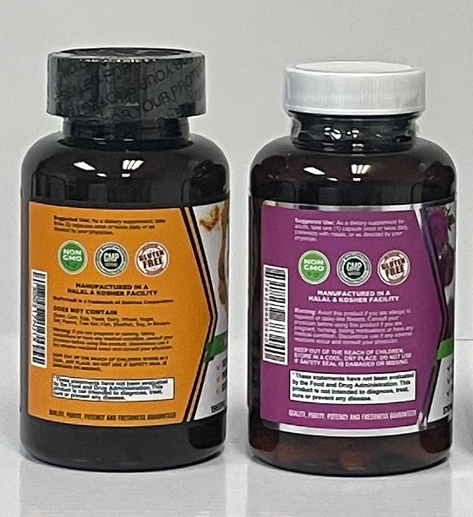 FarmHaven Milk Thistle 120 Capsules and Turmeric Curcumin 90 Capsules