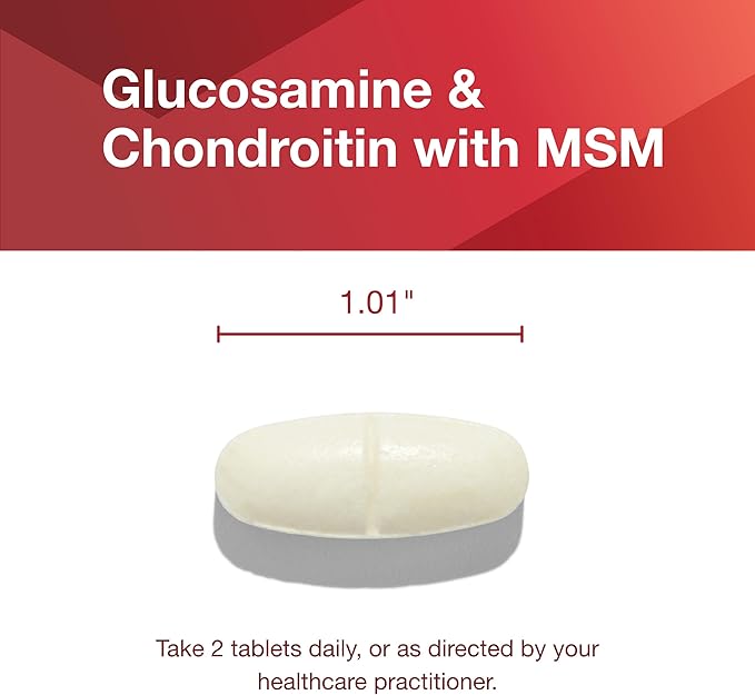 Protocol for Life Balance Glucosamine &amp Chondroitin - Joint Support - Non-GMO &amp Dairy Free - 120 Tablets