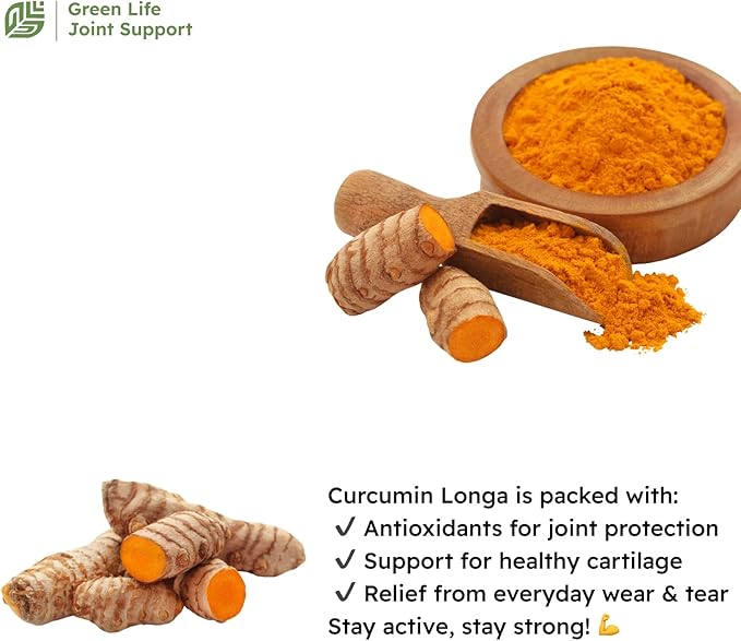 Green Life Dual Defense Joint &amp Liver Support Supplement 60 Tablets with Curcumin Silymarin Piperine Narigin