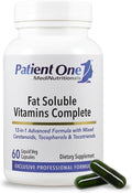 Patient One Fat Soluble Vitamins Complete | Supplement to Support Whole-Body Wellness* | with Vitamins A D E K Carotenoids and More | 60 Capsules