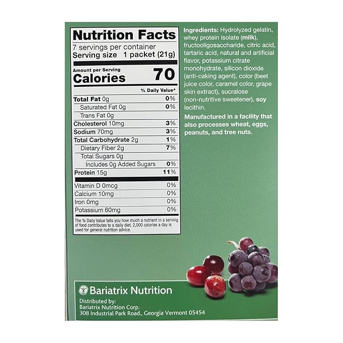 PROTIFIT - High Protein Cranberry Grape Fruit Drink 3 Pack 15g Protein Low Calorie Sugar Free Ideal Protein Compatible 7 Servings Per Box (3 Pack)