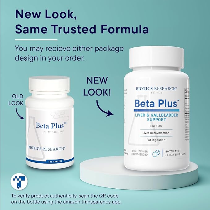 Biotics Research Beta-Plus™ Nutritional Ox Bile Salts Digestive Enzymes Supplement For Bile Production For No Gallbladder-Supports Overall Liver Function Aids Fat Digestion Supplies Betaine 180 Tabs