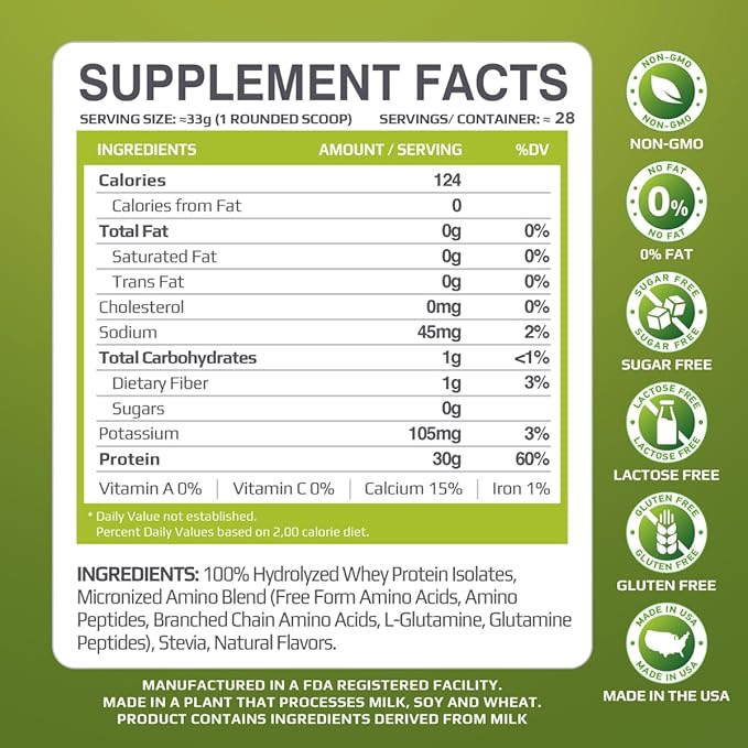 MFL 100% Isolate Protein l 30g of Protein l 12g Amino Acids l Keto Friendly l Low Carbs l 2 lbs. (Chocolate Lava)
