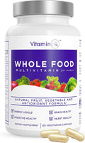 Multivitamin for Women (120 Vegetarian Capsules) Whole Food Vitamin with Essential Nutrients Natural Calcium Magnesium Selenium Zinc Biotin Vitamin A B6 C D3 E K and More