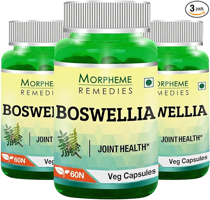 Morpheme Boswellia (Shallaki) Caps 500mg Extract 60 Veg Caps (Pack of 3)