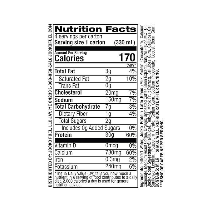 Jocko-Fuel Protein Shake Sweet Cream Coffee Flavor 2 box 30g High Protein Keto Friendly Ready to Drink Shake for Breakfast Post Workout Recovery Low Sugar Energy Drink (11 Fl Oz Sweet Cream Cof