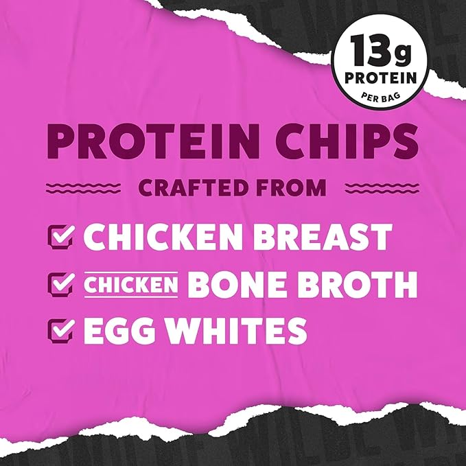 WILDE Protein Chips Korean Sweet &amp Spicy High Protein Snacks for Adults Keto Chips Gluten Free Low Carb Snack Box Made with Real Ingredients 1.34oz Bags Pack of 12
