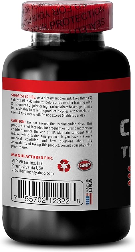 Bodybuilding Supplements for Men - CREATINE TRI-Phase - CREATINE 3X - creatine monohydrate Pills for Muscle gain - creatine unflavored - creatine hcl Pills - Muscle Recovery Supplements 1 Bot 90 Tabs