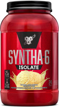 BSN SYNTHA-6 Isolate Protein Powder Vanilla Protein Powder with Whey Protein Isolate Milk Protein Isolate Flavor: Vanilla Ice Cream 24 Servings