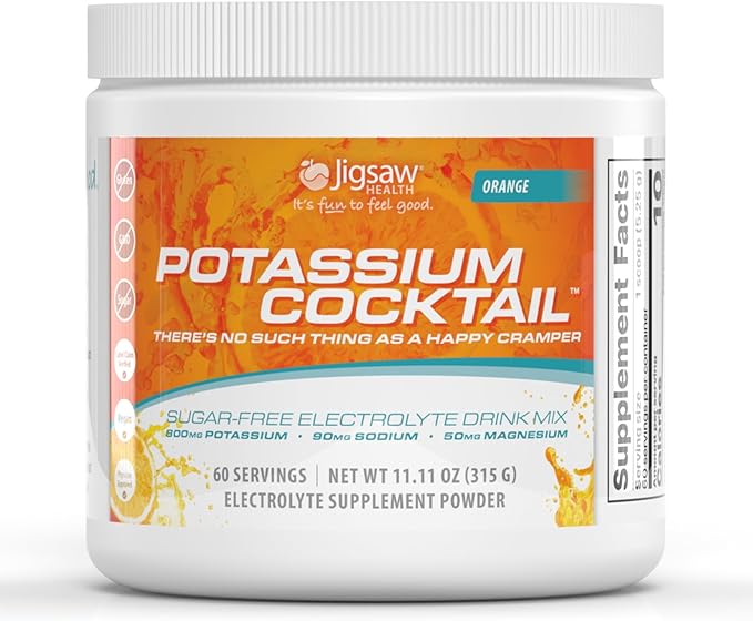 Jigsaw Health Bundle | MagSRT 240 Tablets and Potassium Cocktail (Orange) 60 Servings (Jar)