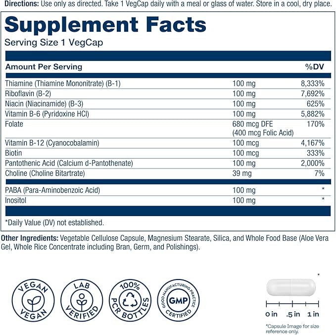 Solaray B-Complex 100 - 250 - Capsule [Health and Beauty]