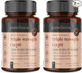 pureclinica Fermented CoQ10 300mg x 180 Tablets (2 Bottles of 90 Tablets) - 6 Months Supply. Non GMO USP Grade. with Added Vitamin C &amp Black Pepper Extract for Absorption.