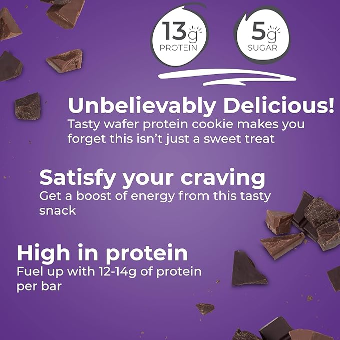 Pawer Crunch Wafer 13g Protein Energy Bar - Triple Chocolate - 5pk